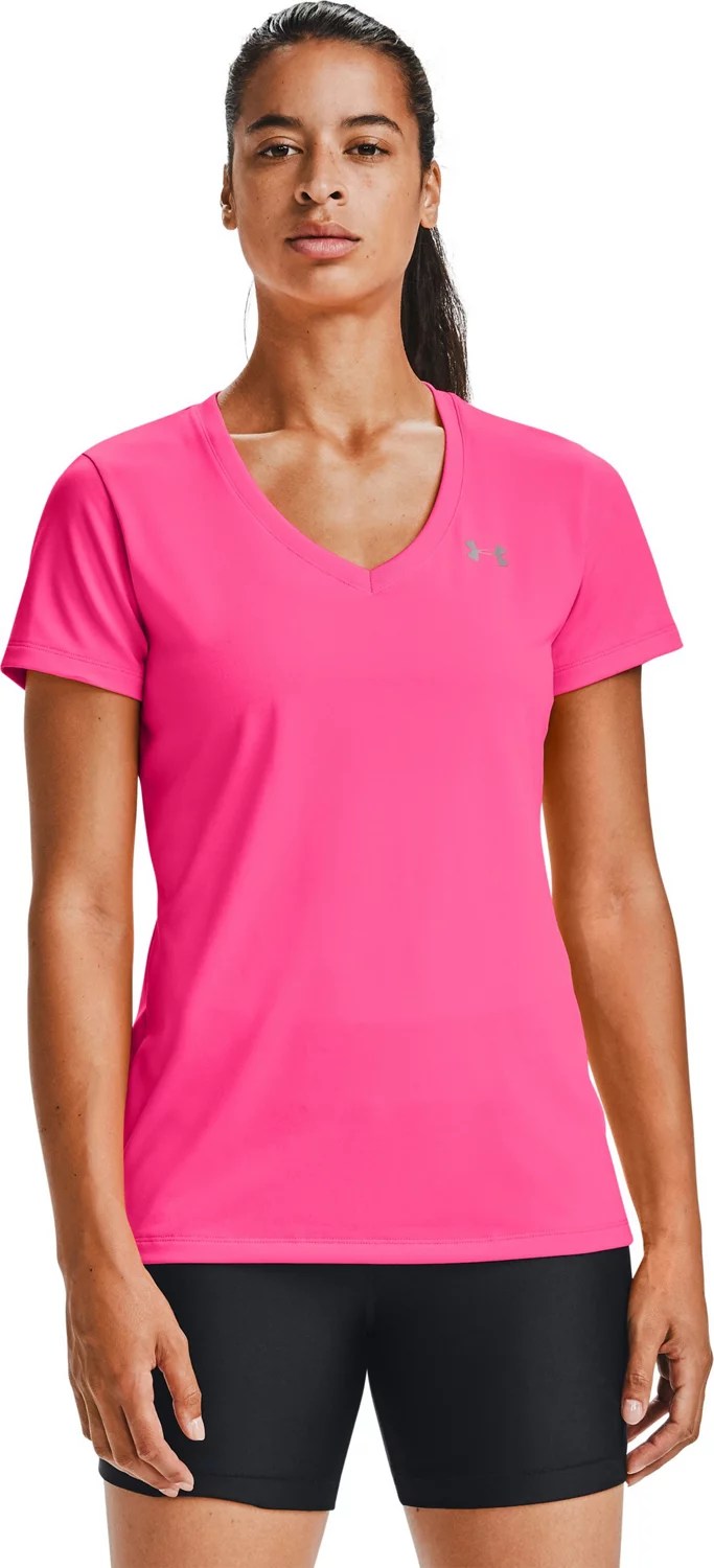 Under Armour Women's UA Tech VNeck Short Sleeve Tshirt Academy