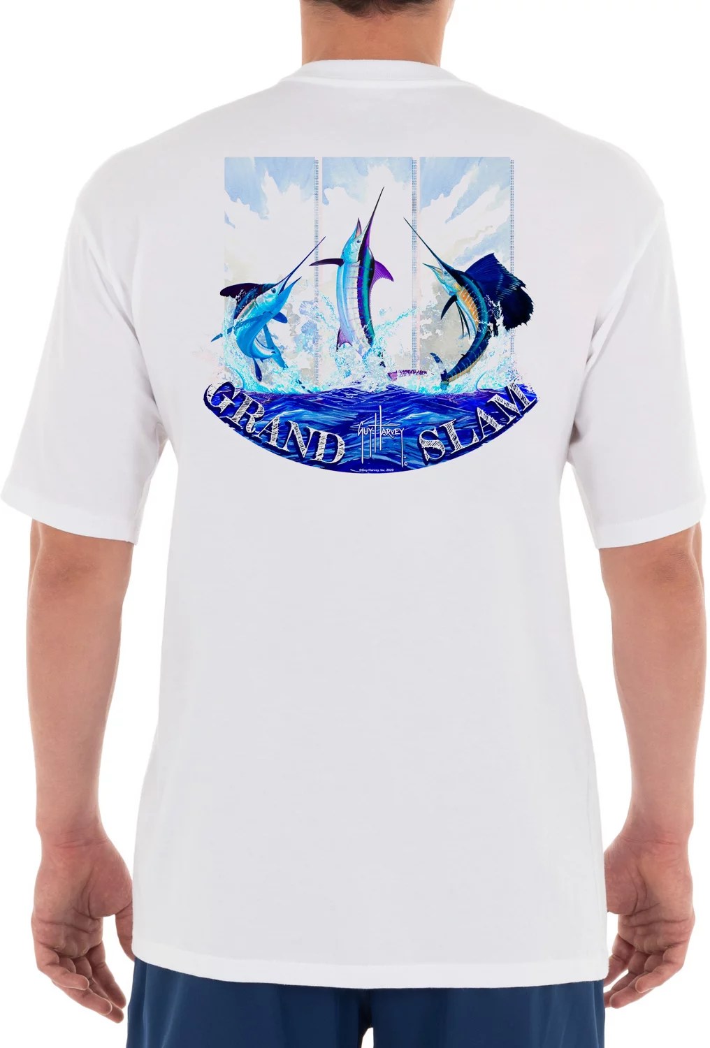 Guy Harvey Men's Grand Slam TShirt Academy
