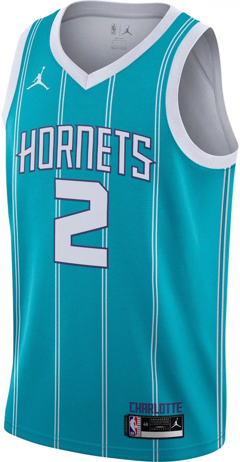 Nike Men’s Charlotte LaMelo Ball 2020 Icon Edition Swingman Road Jersey Academy