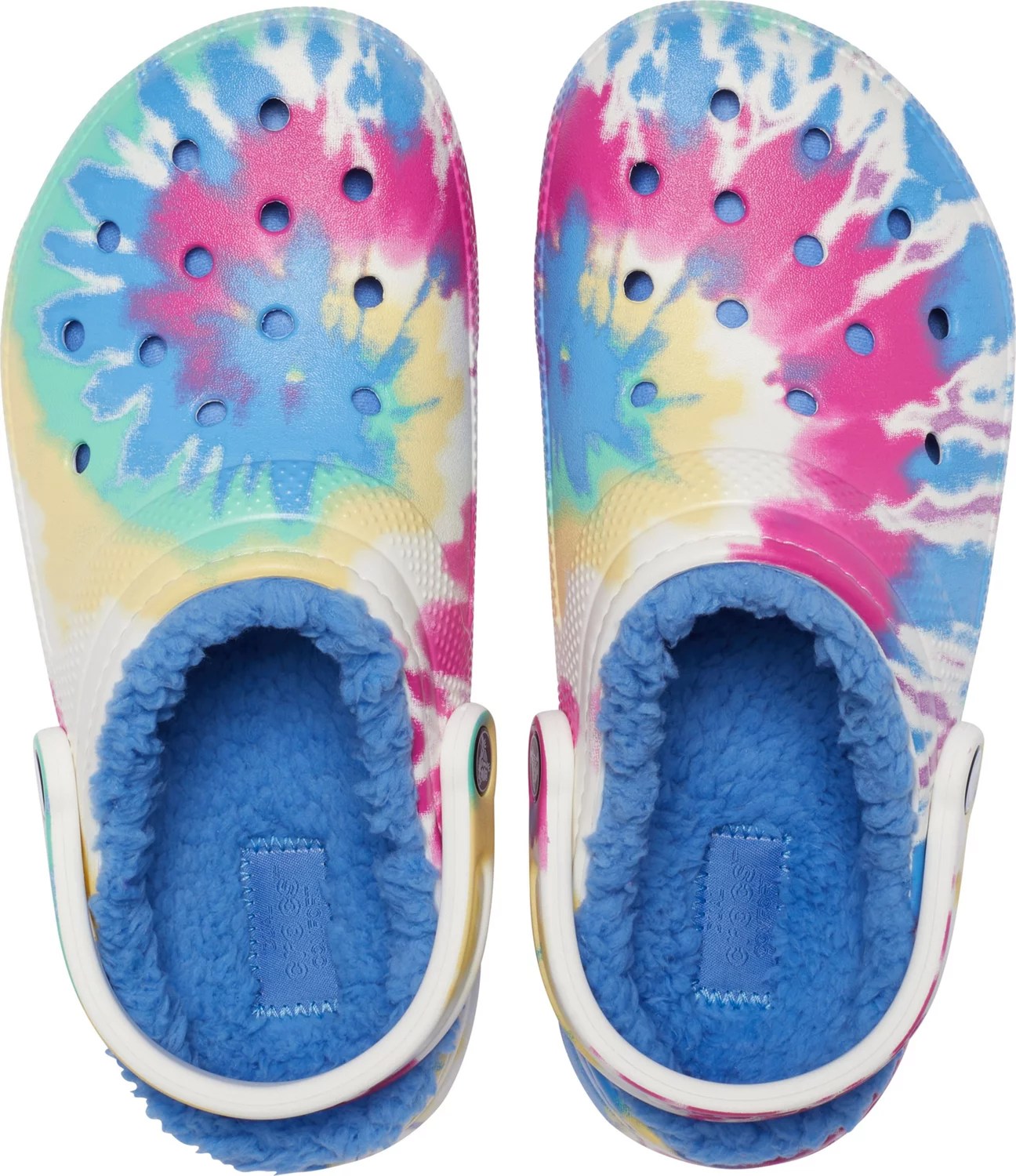 Crocs Adults' Classic Fleece TieDye Clogs Academy