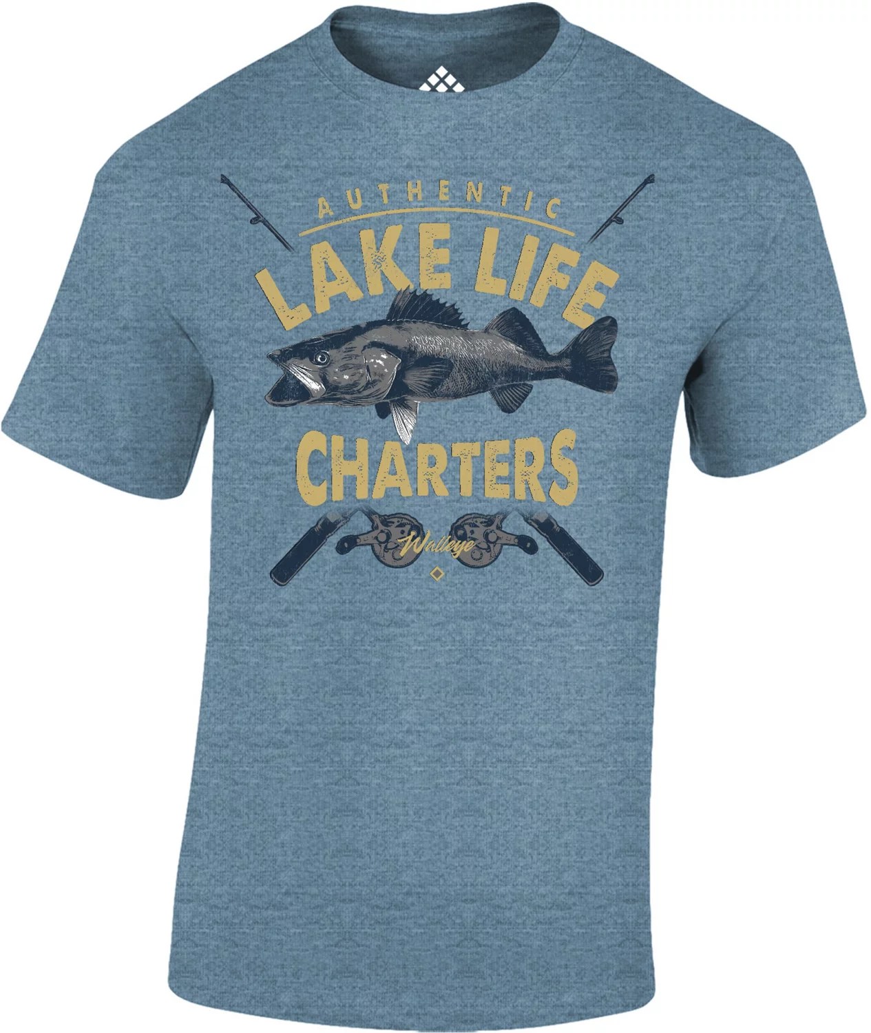 Academy Sports + Outdoors Men's Lake Life Charters Short Sleeve Tshirt