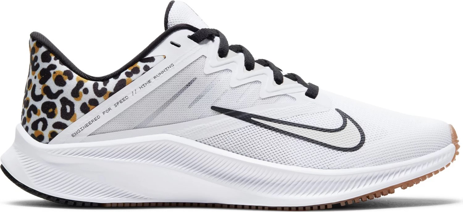 Nike Women's Quest 3 Leopard Running Shoes Academy