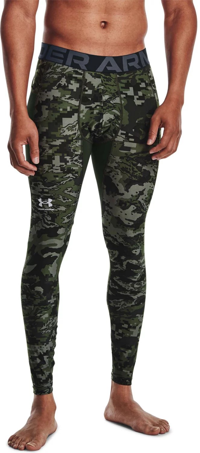 Under Armour Men's HeatGear Armour Camo Leggings Academy