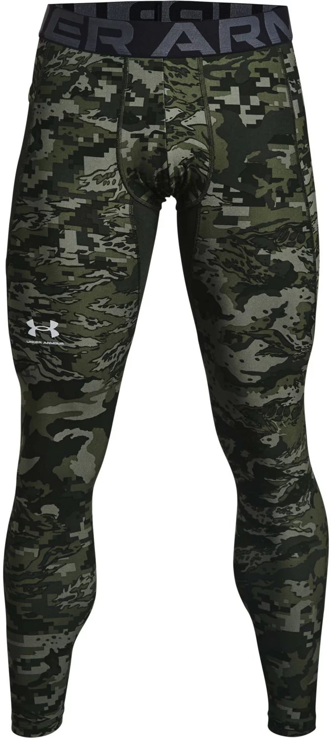 Under Armour Men's HeatGear Armour Camo Leggings Academy
