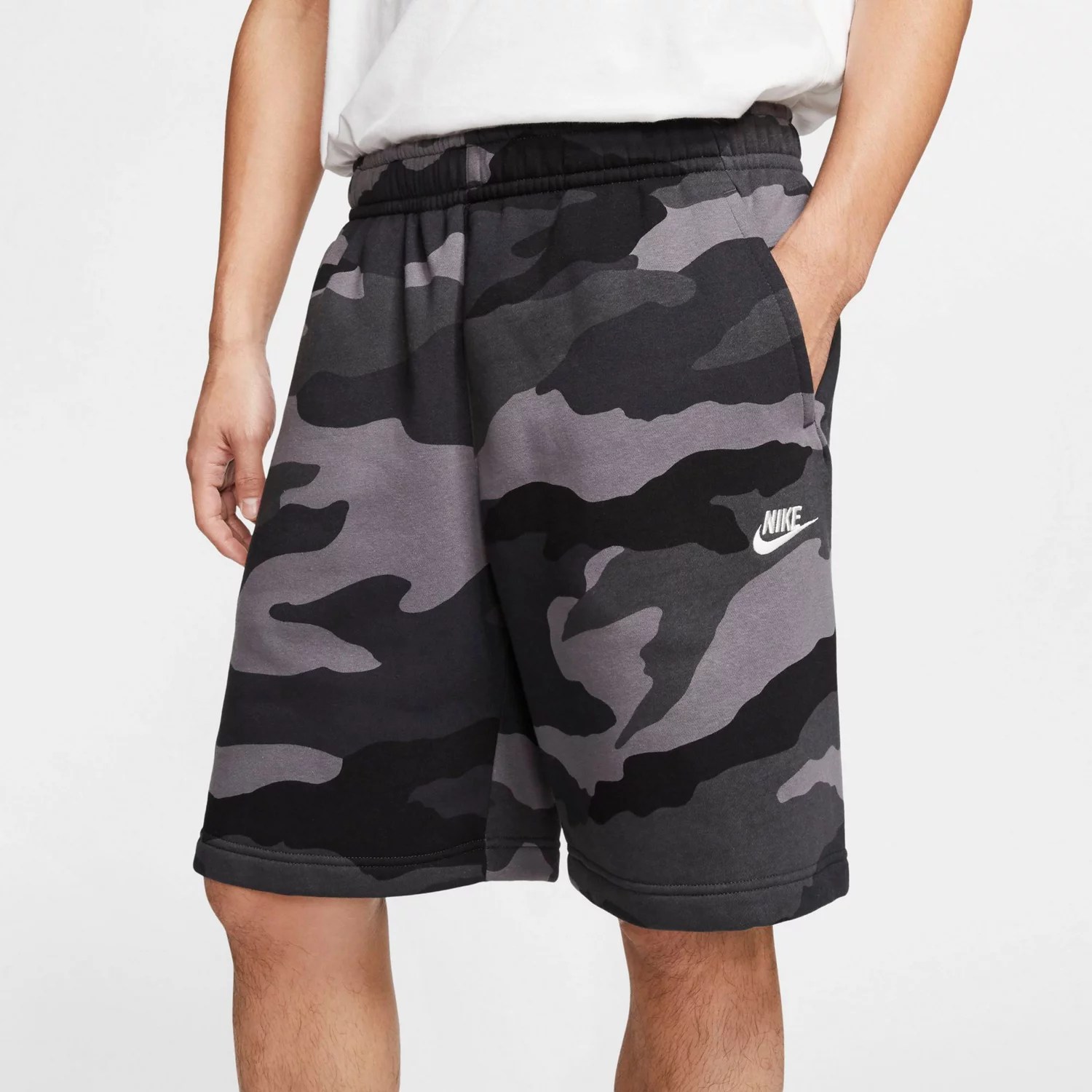 Nike Men's Sportswear Club Fleece Camo Shorts Academy