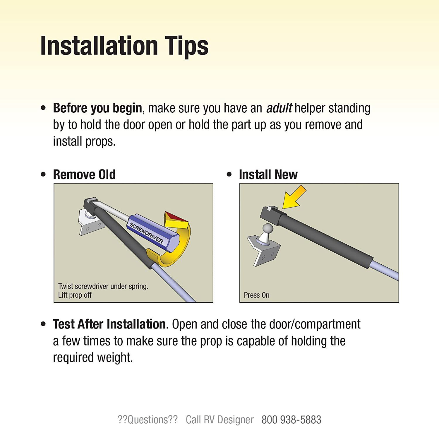12 inch Boat/RV Gas Spring Academy