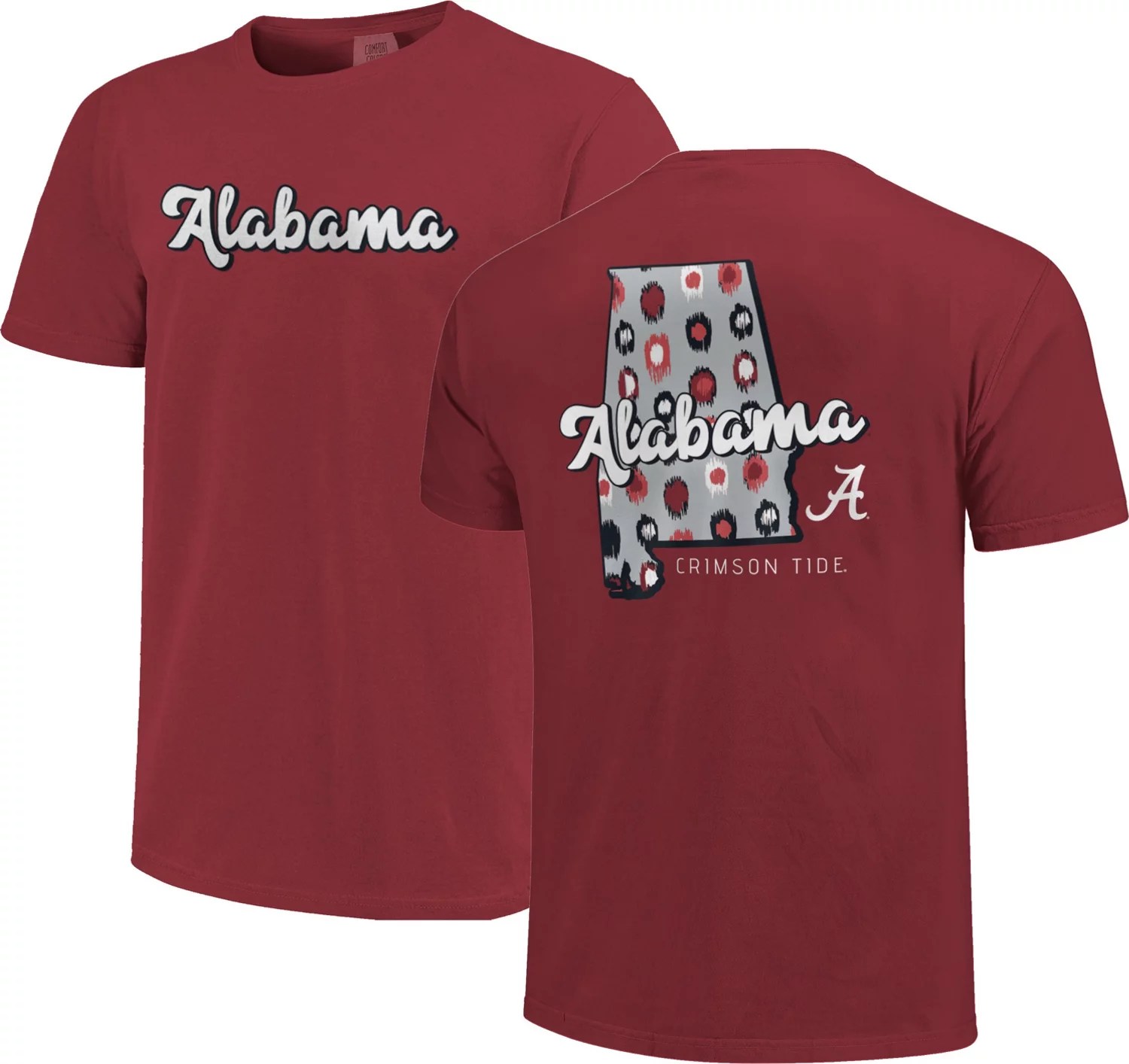 Image One Women's University Alabama Comfort Color Retro Script State