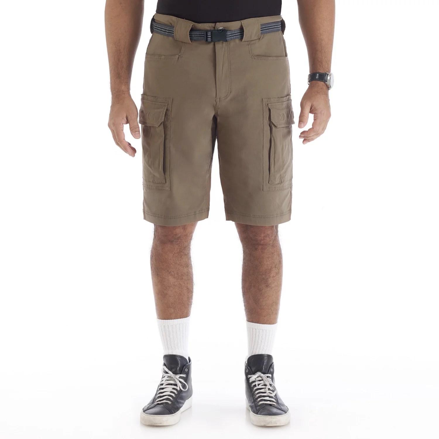 Smith's Workwear Men's Belted Stretch Performance Cargo Shorts Academy