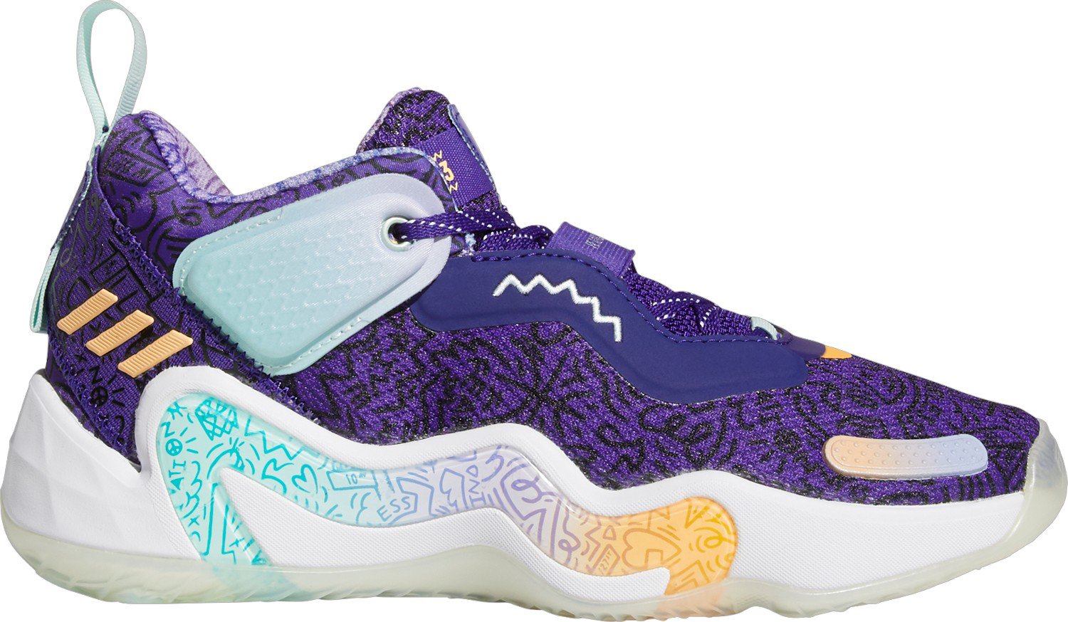 adidas Boys' D.O.N. Issue 3 Basketball Shoes Academy