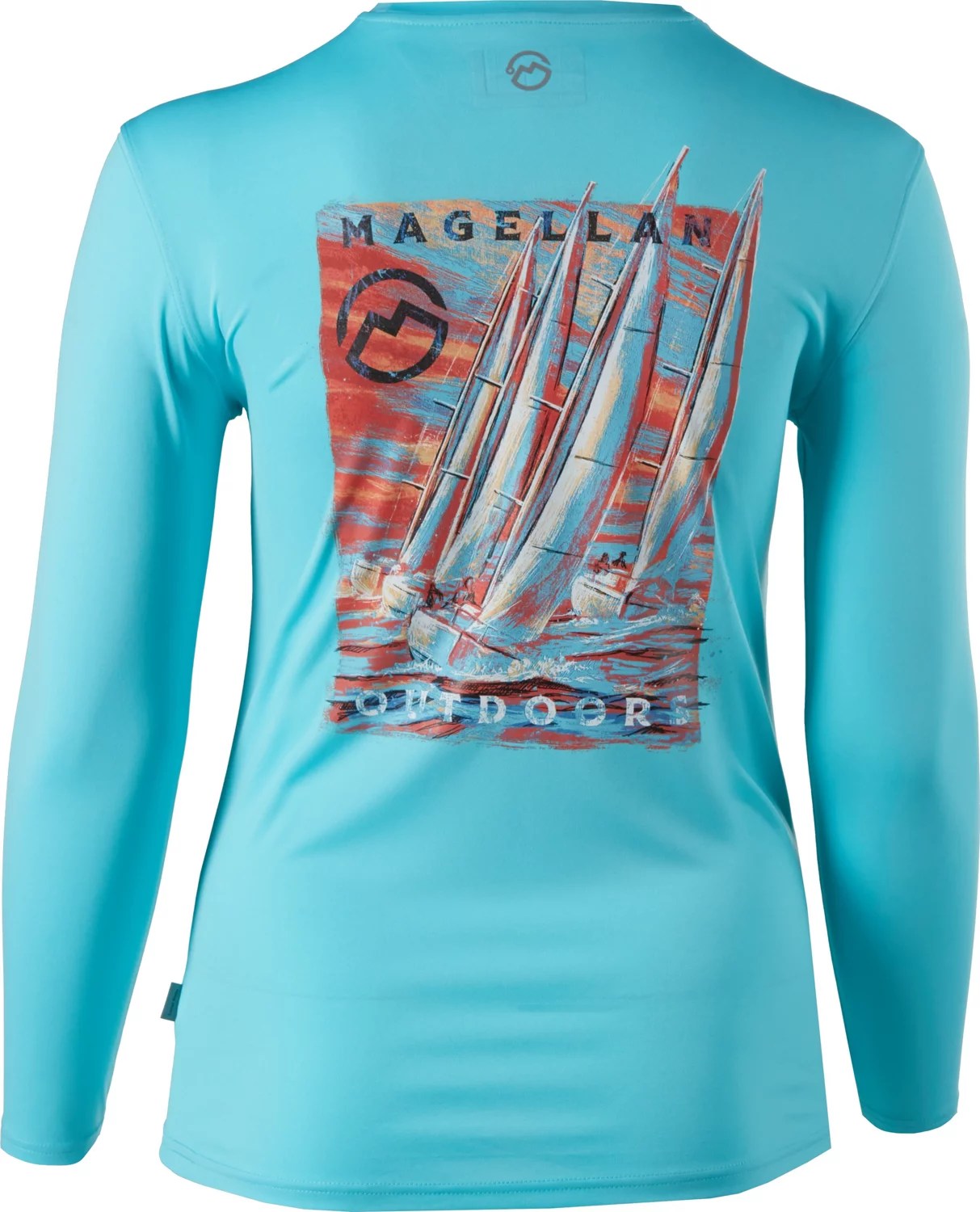 Magellan Outdoors Women's Southern Summer Graphic Crew Long Sleeve T