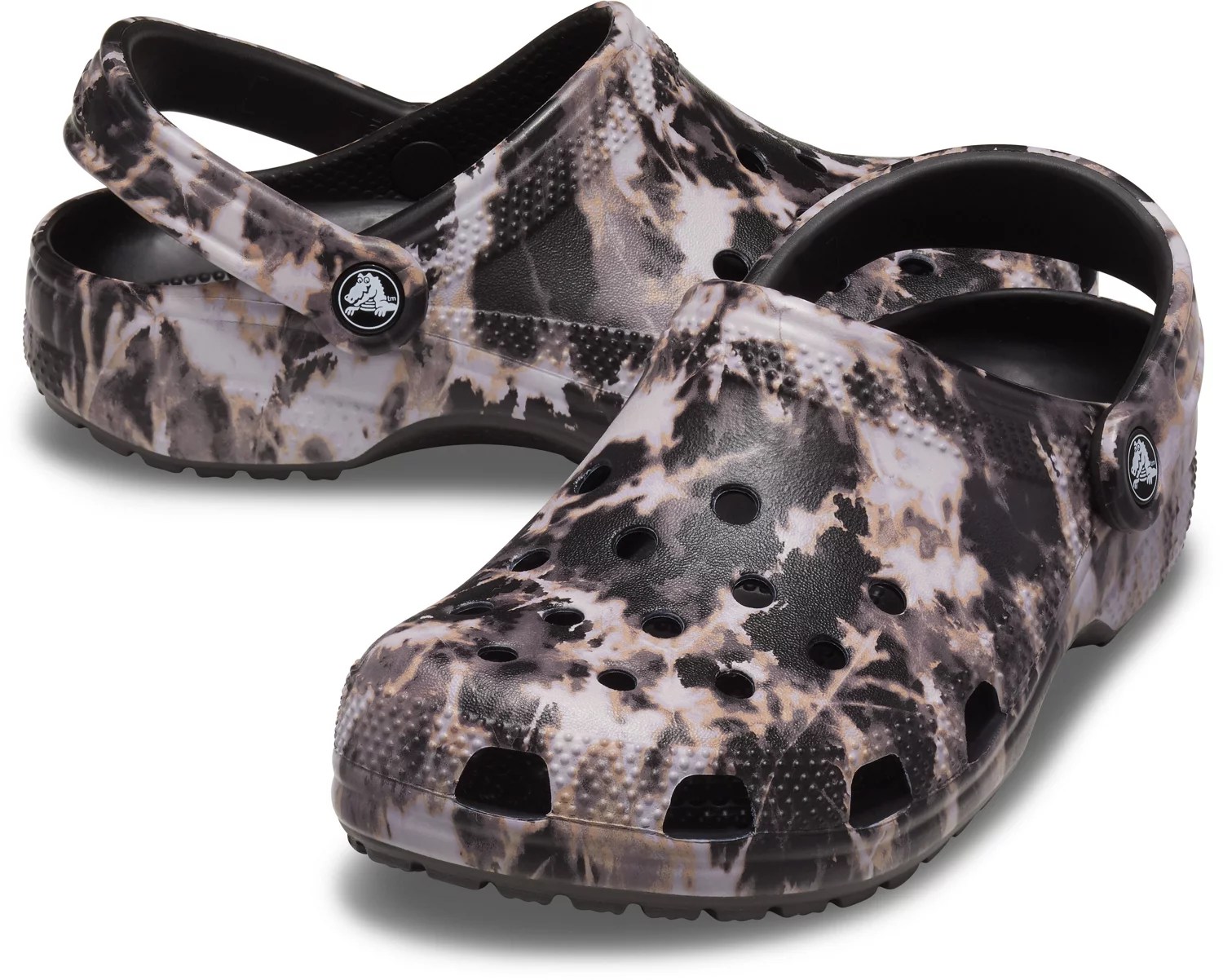 Crocs Adults' Classic Bleach Dye Clogs Academy