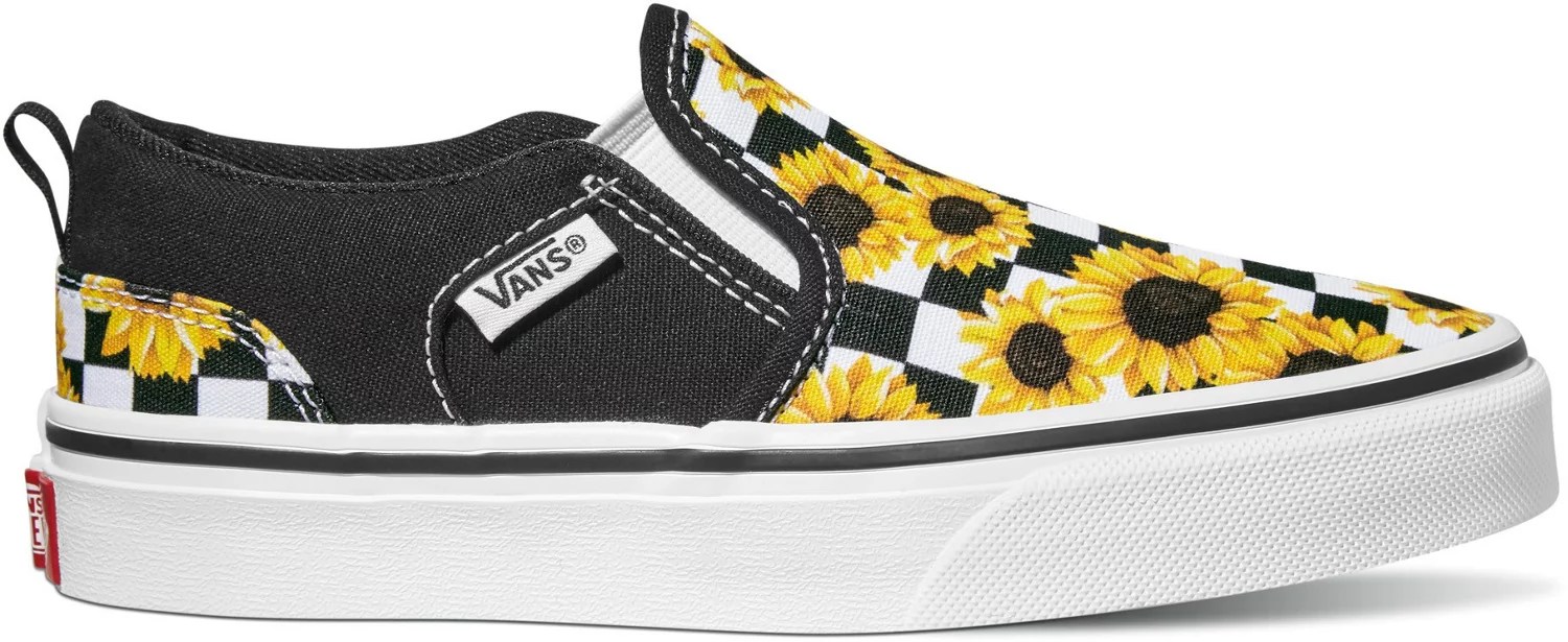 Vans Girls' Sunflower Asher PSGS Shoes Academy