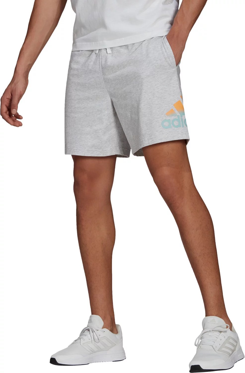 adidas Men's Sport TieDye BOS Shorts 10 in Academy