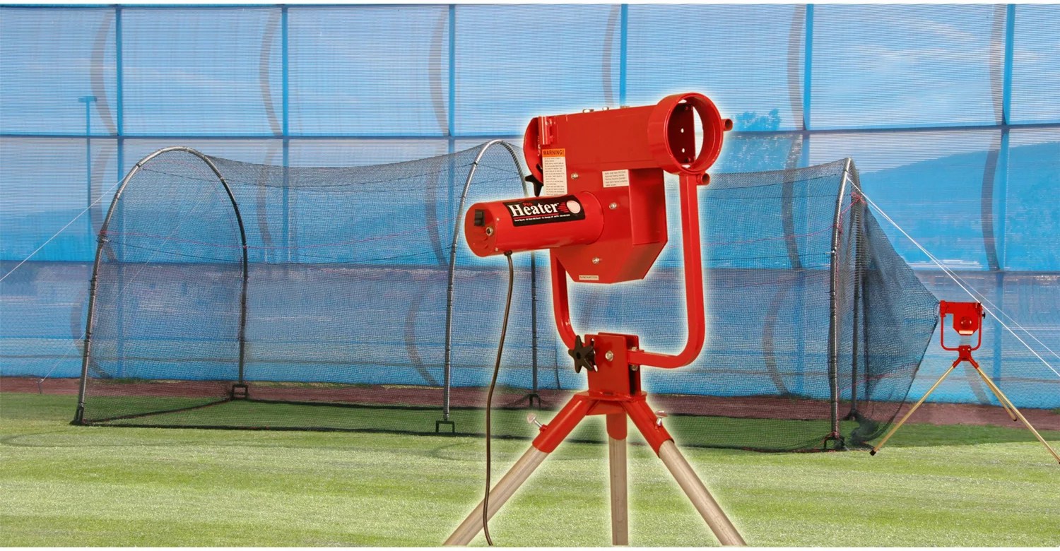 Heater Sports Fast Ball/Breaking Ball Pitching Machine and Home Batting
