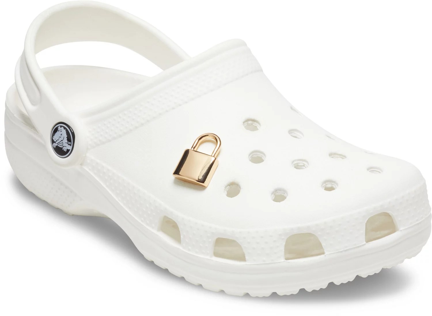 Crocs Jibbitz Gold Lock Charm Academy