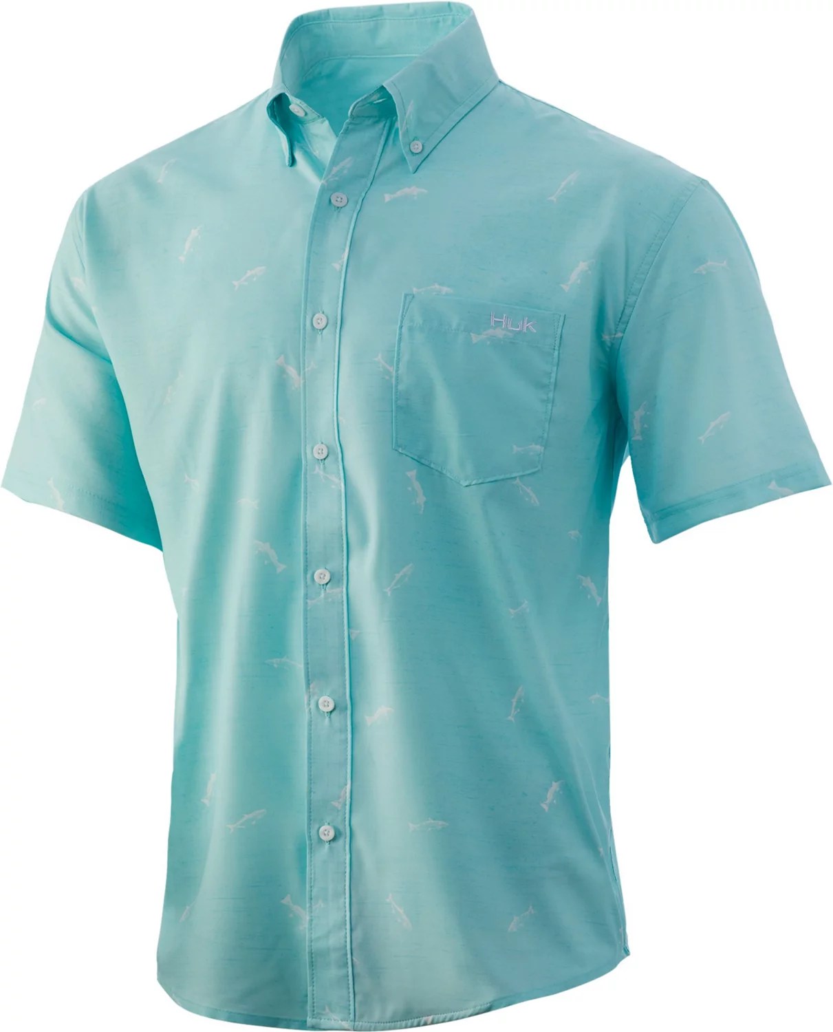 Huk Men's Marsh Teaser Button Down Shirt Academy