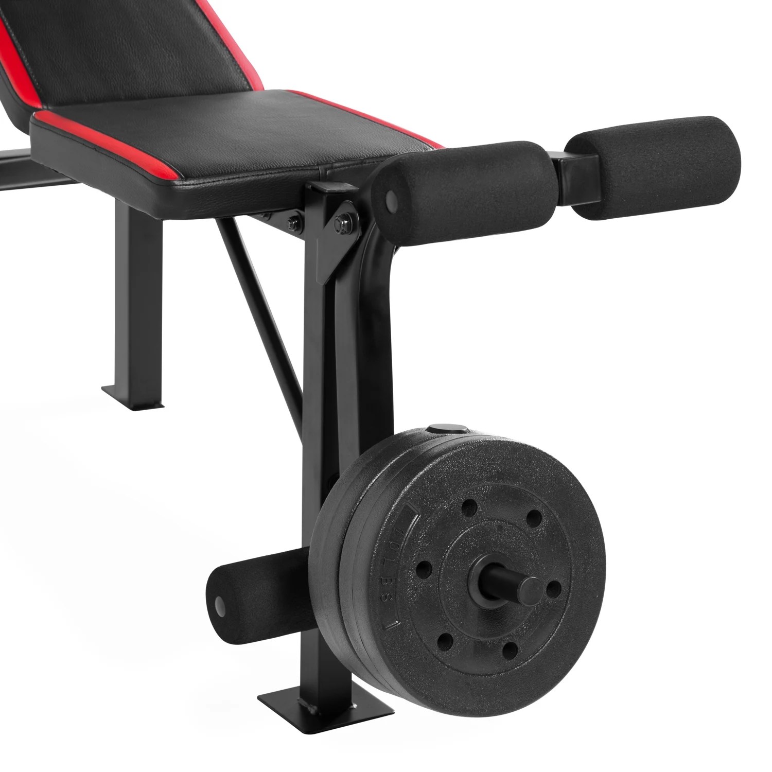 CAP Barbell Standard Bench with 100 lb Weight Set Academy
