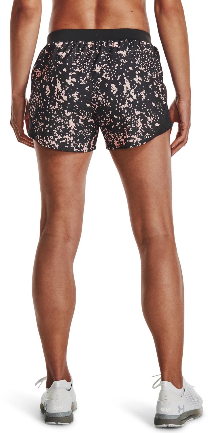 Under Armour Women's Fly By 2.0 Printed Running Shorts 3.5 in Academy