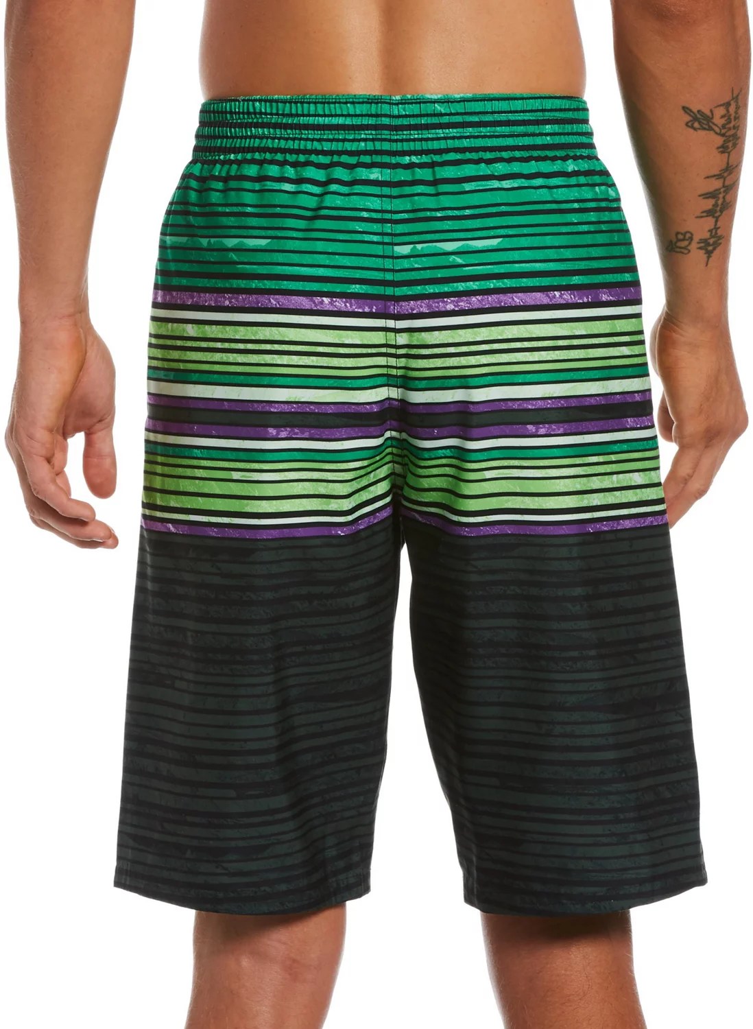 Nike Men's Oxidized Stripe Breaker Volley Swim Shorts 11in Academy