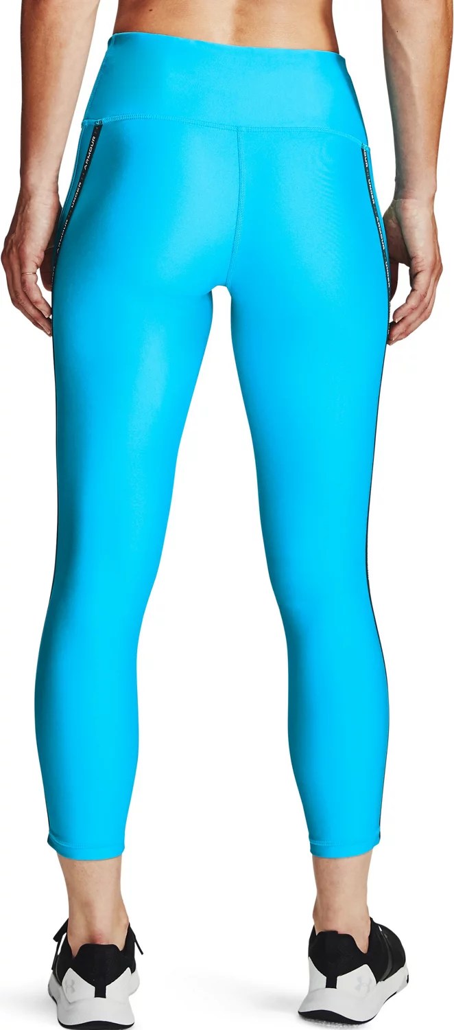 Under Armour Women's HeatGear Armour Wordmark Taping Ankle Leggings