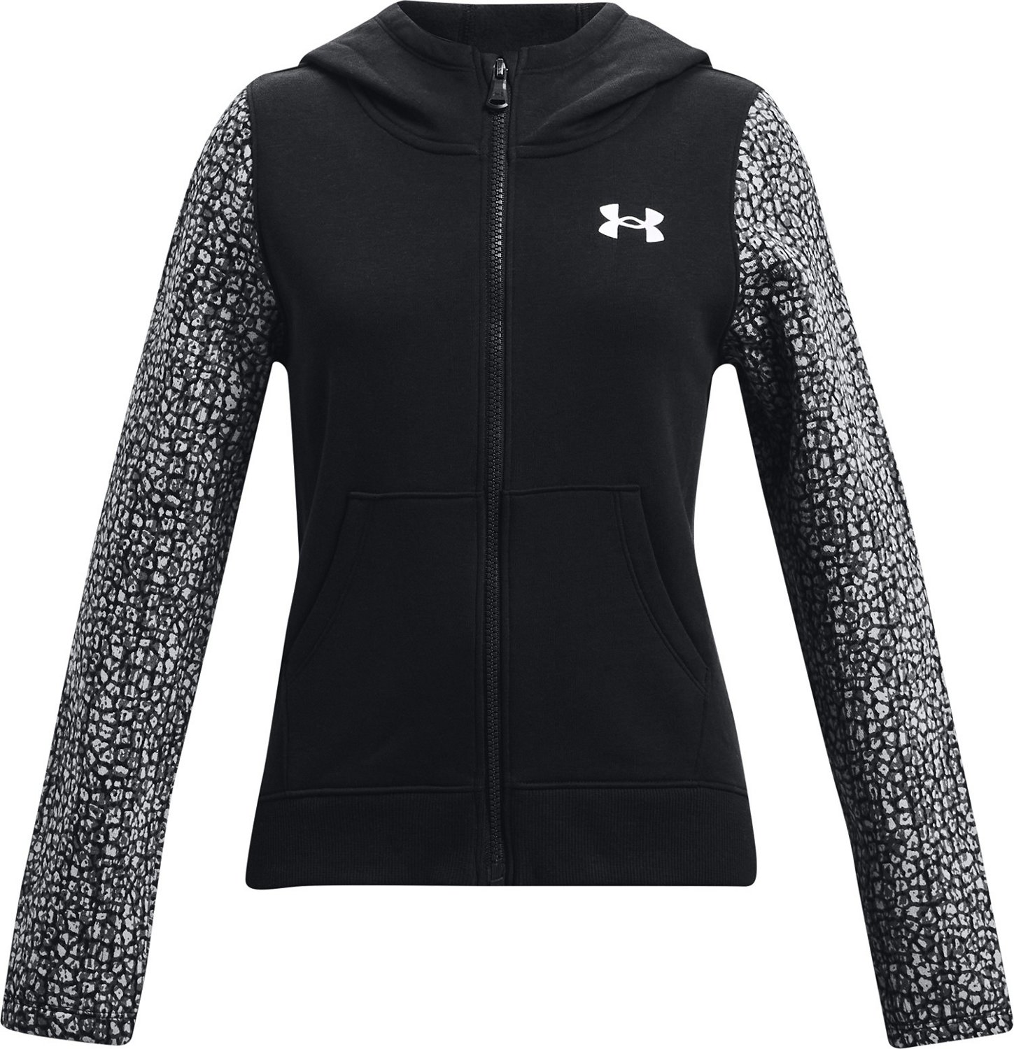 Under Armour Girls' Rival Fleece Full Zip Hoodie Academy