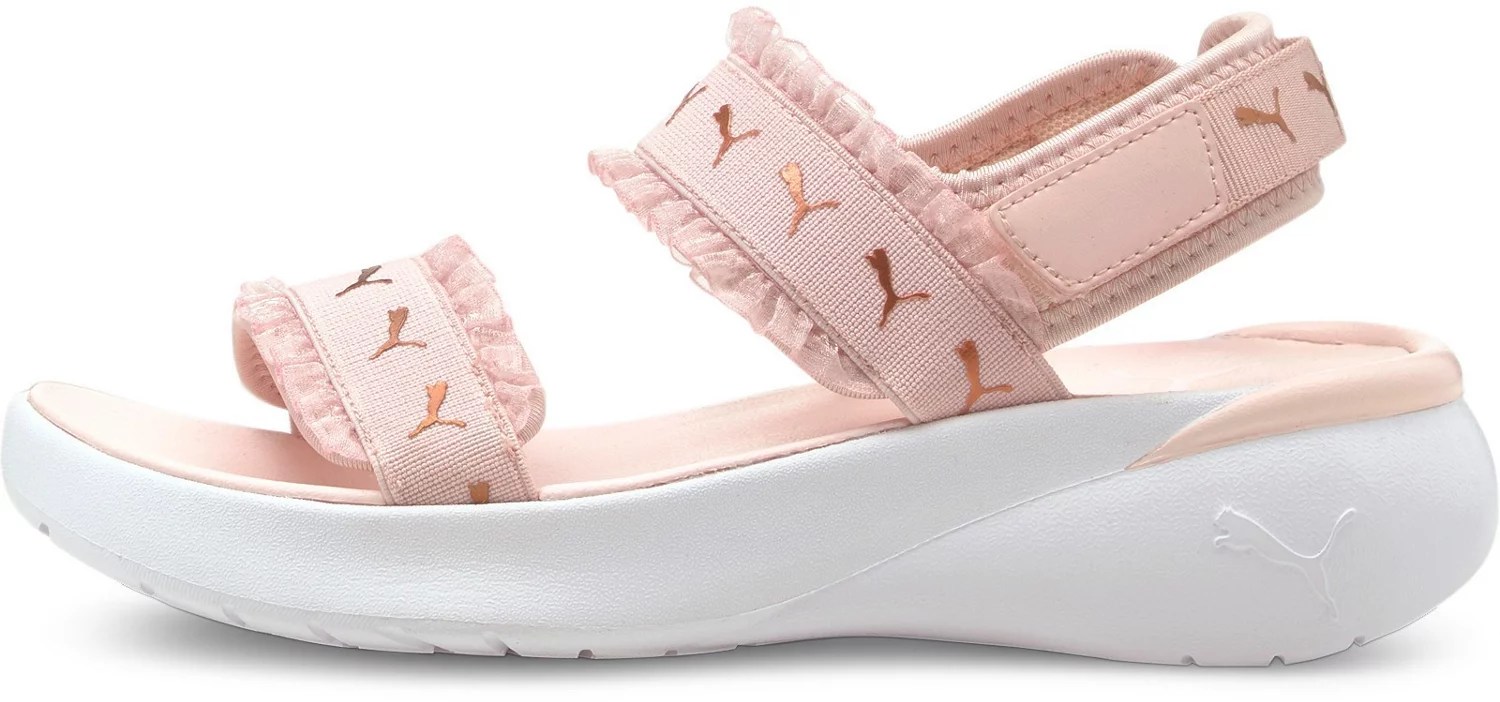 PUMA Women's Ruffle Sportie Sandals Academy