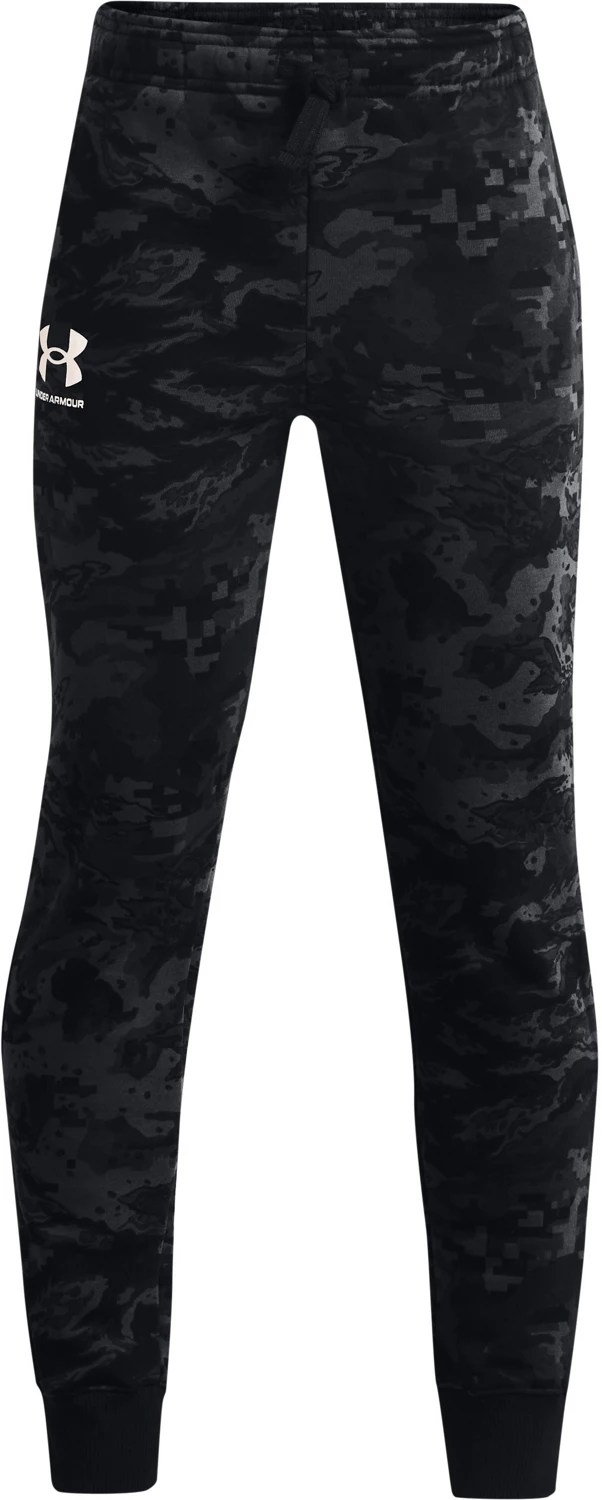 Under Armour Boys' Rival Fleece Camo Joggers Academy