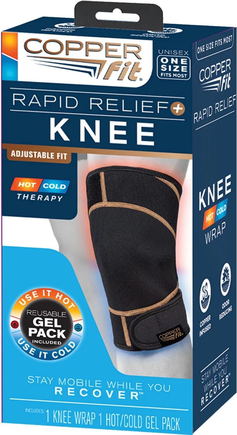 Copper Fit Rapid Relief Knee Wrap Academy