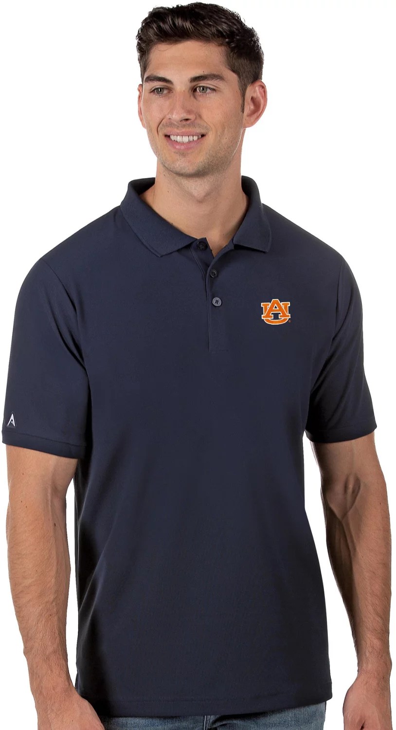 Antigua Men's Auburn University Legacy Pique Polo Shirt Academy