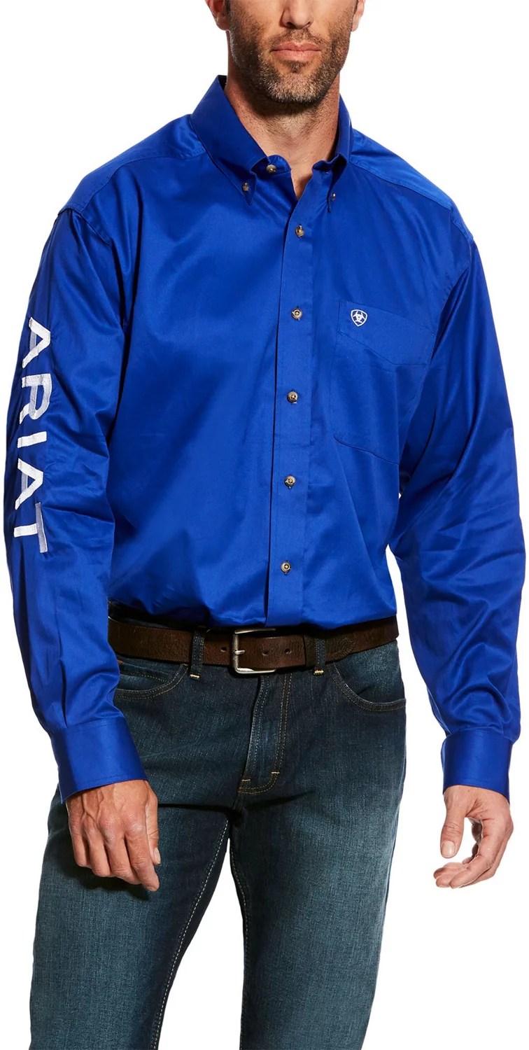 Ariat Men's Team Logo Twill Classic Fit Button Down Shirt Academy