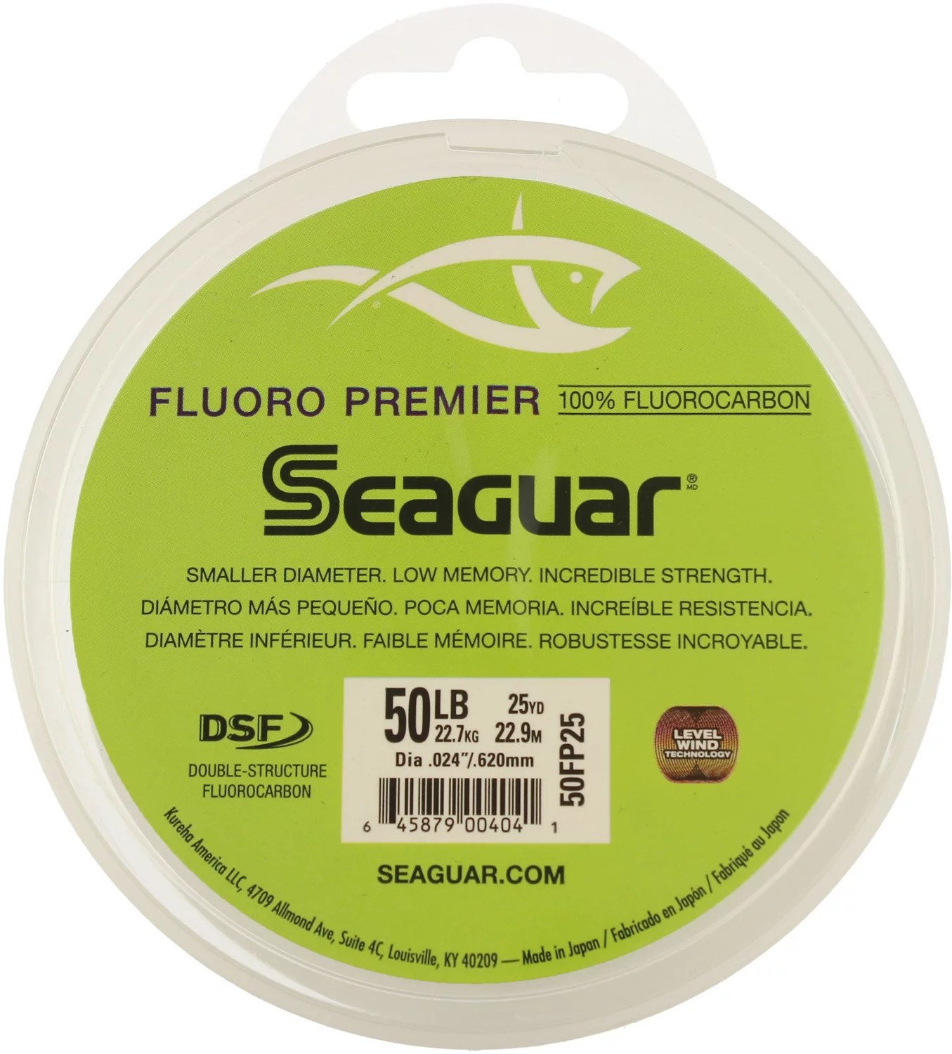 Seaguar SW GoldLabel 12 lb 25 yd Fluorocarbon Leader Fishing Line Academy