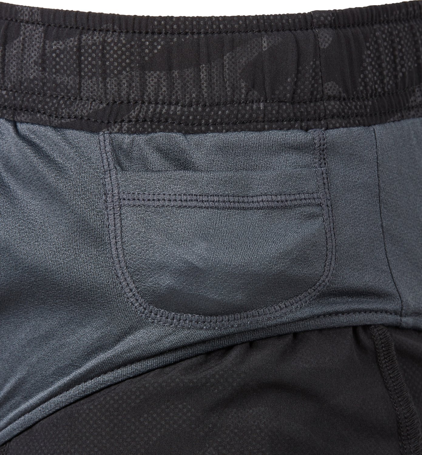 BCG Men's Athletic Camo Running Shorts 5 in Academy