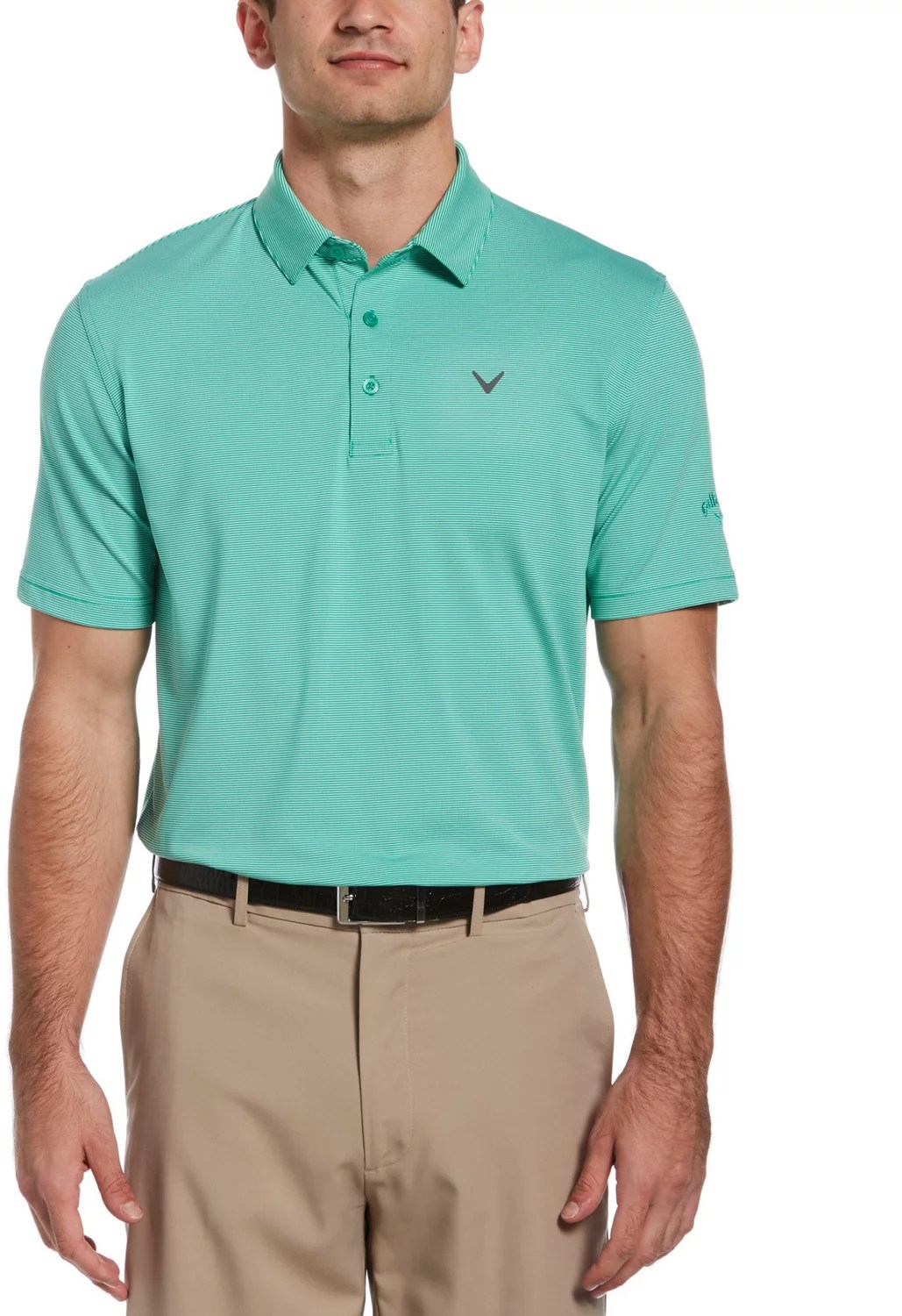 Callaway Men's Pro Spin Fine Line Stripe Golf Polo Shirt Academy