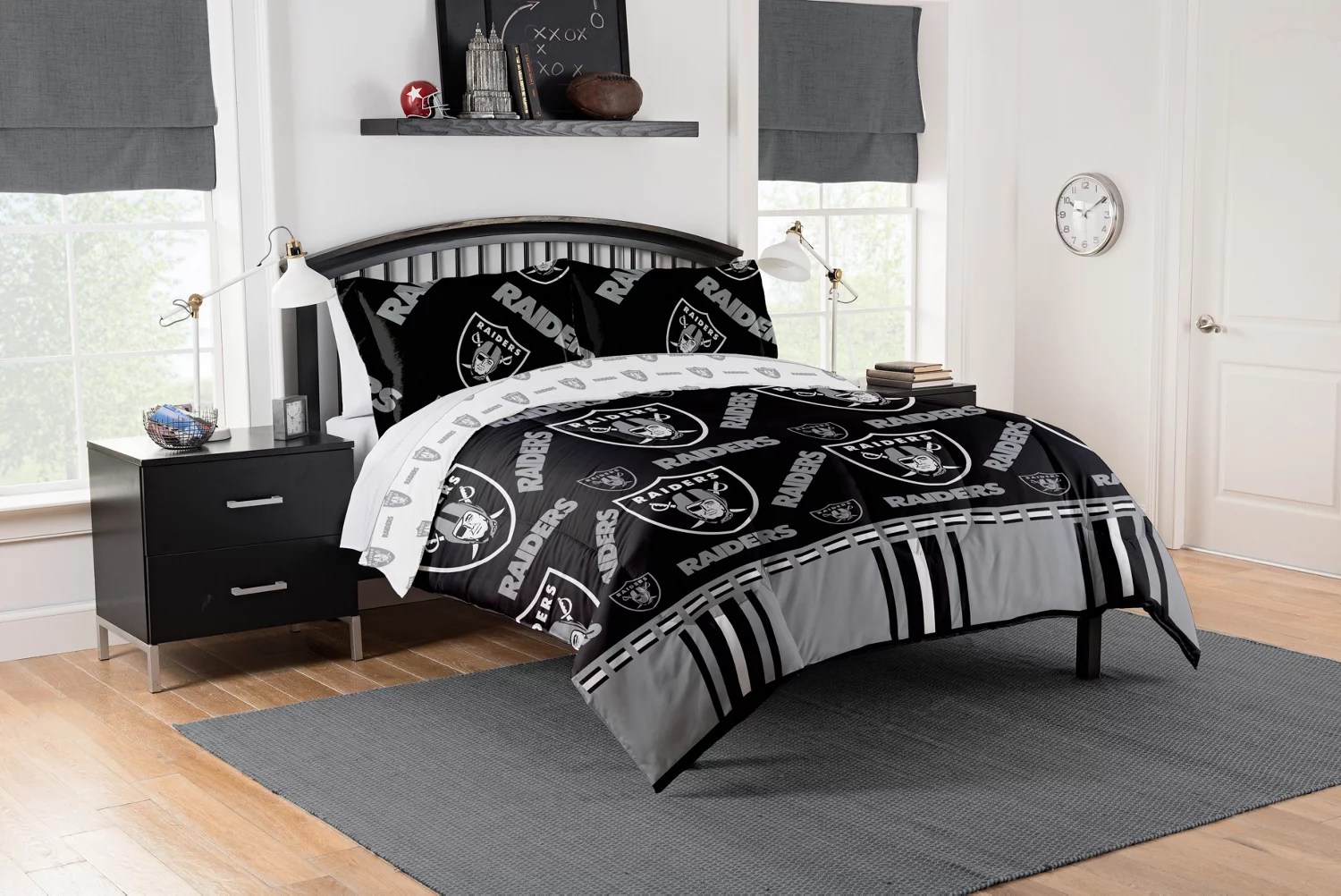 Northwest Oakland Raiders Rotary Full Bed In A Bag Set Academy