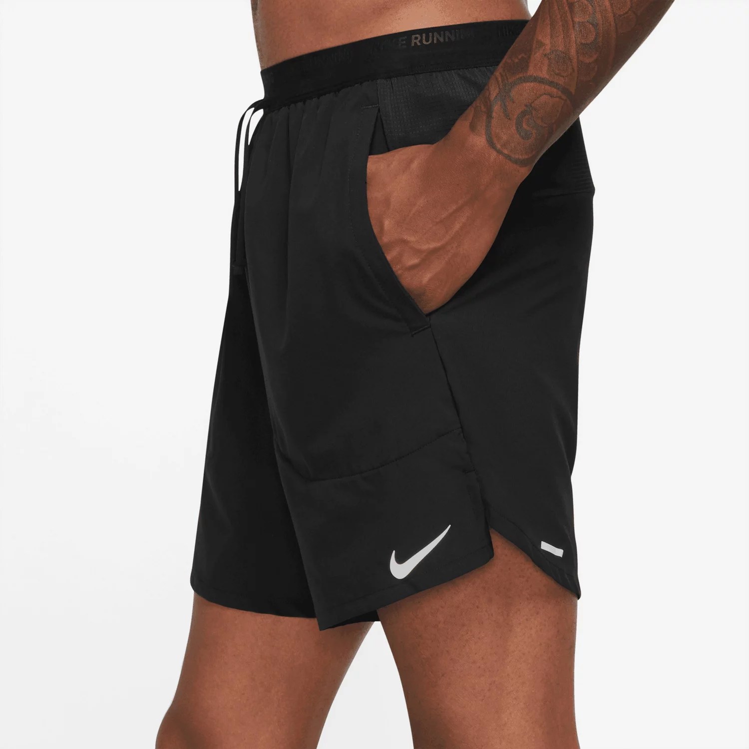 Nike Men's DriFIT Stride BF Running Shorts 7 in Academy