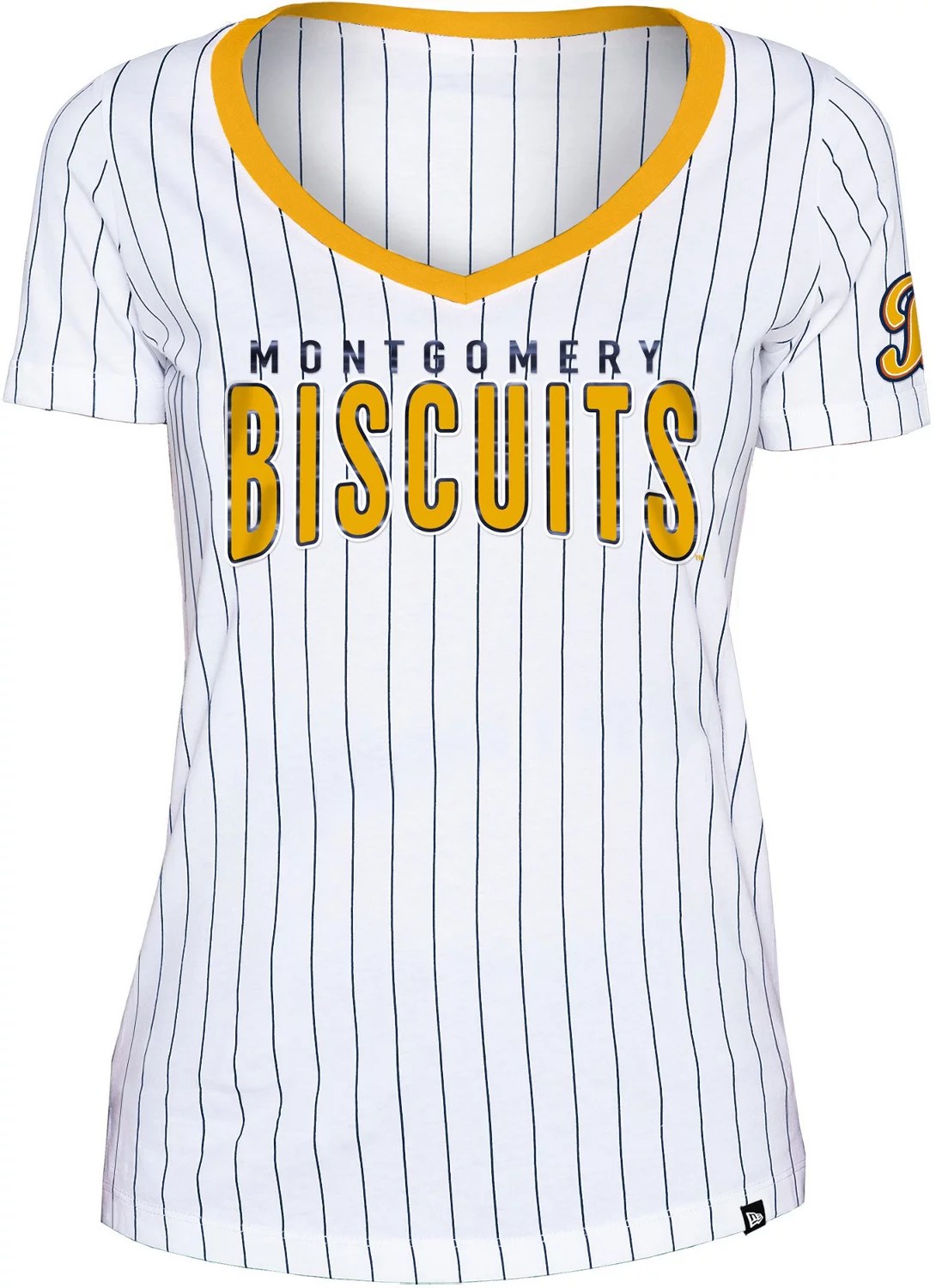 New Era Women's Montgomery Biscuits Opening Night Tshirt Academy