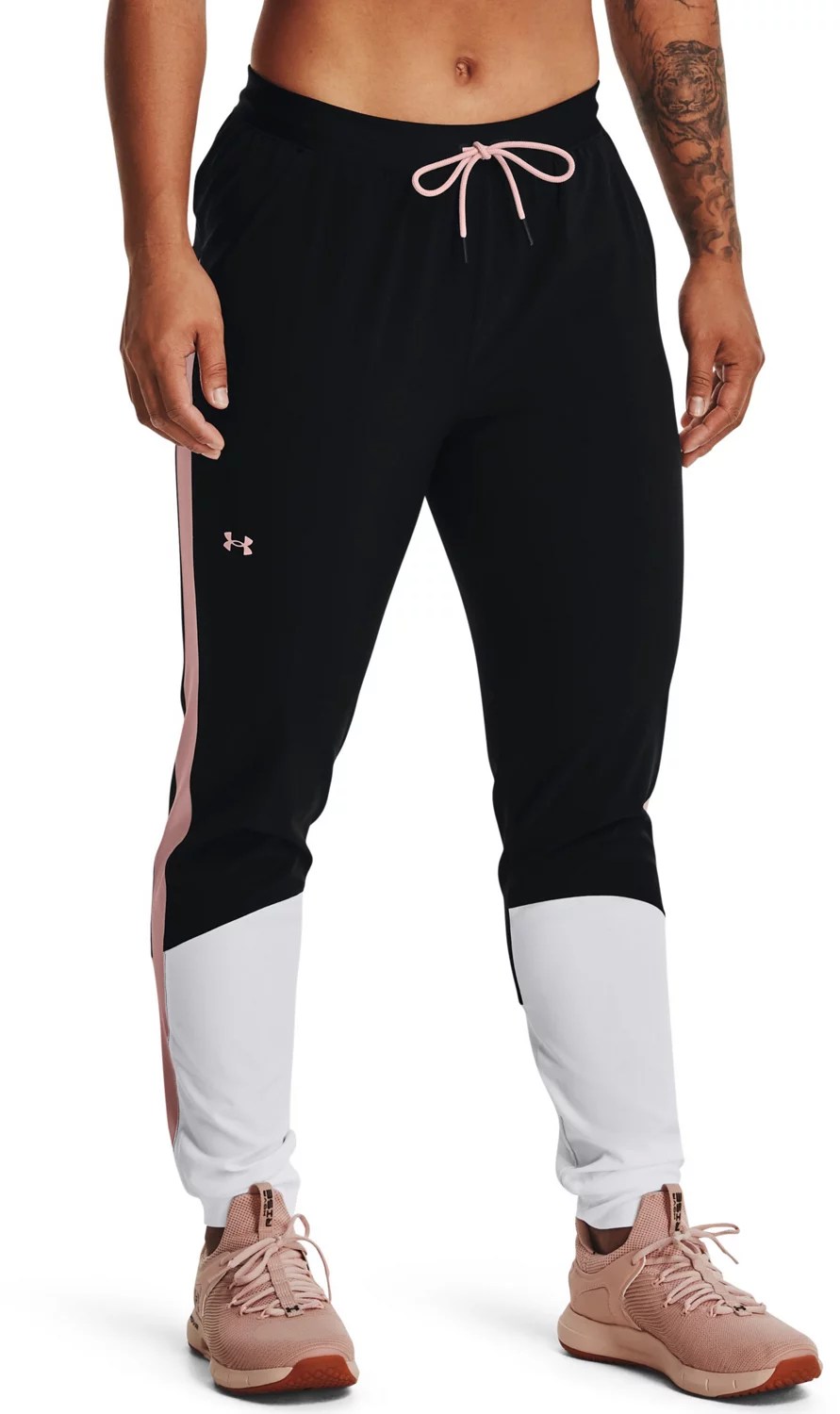 Under Armour Women’s Sport Woven Colorblock Pants 28 in Academy