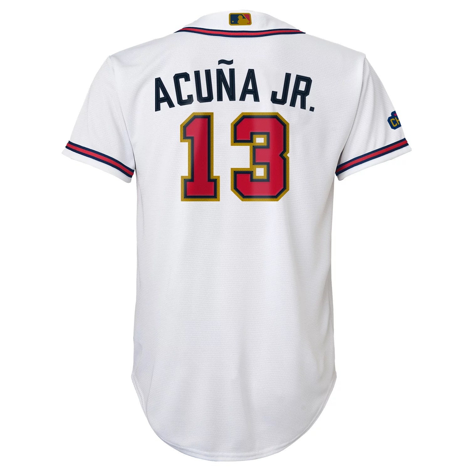 Nike Youth Atlanta Braves Acuna Jr. Gold Jersey Academy