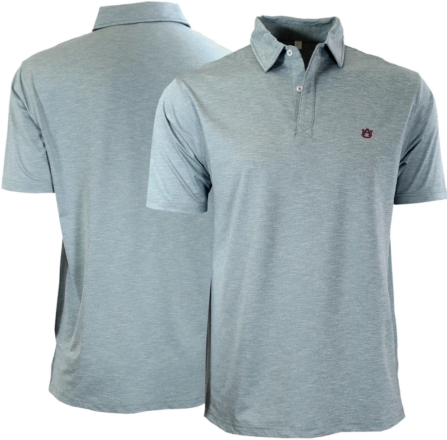 Tigerwear Men's Auburn University Logo 365 Heather Polo Shirt Academy