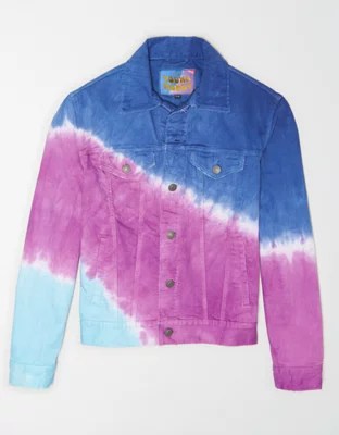 AE X Young Money Tie Dye Denim Jacket