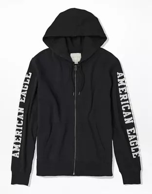 AE Fleece Graphic ZipUp Hoodie