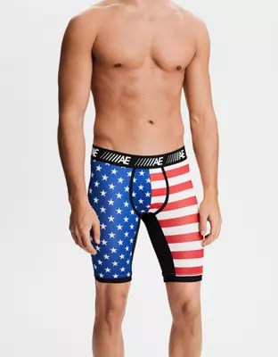 AEO Star Spangled 9" Cooling Boxer Brief, Multi American Eagle Outfitters