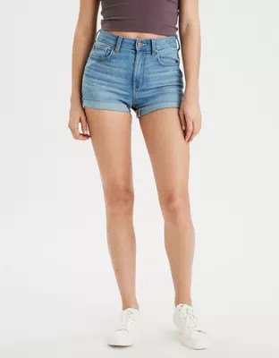 AE Ne(x)t Level Super HighWaisted Denim Short Short
