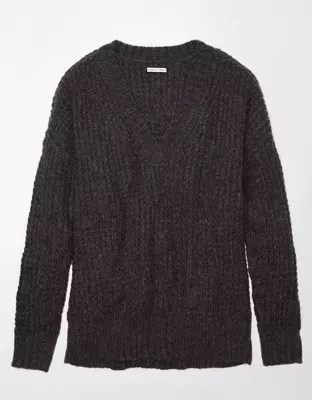 AE Whoa So Cozy Waffle VNeck Sweater The Pen Centre