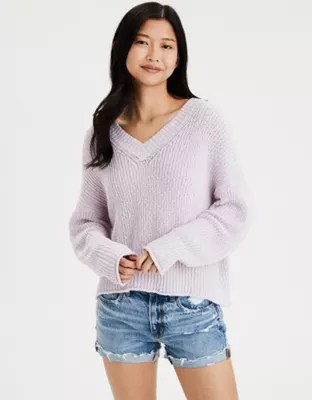 AE Slouchy VNeck Sweater
