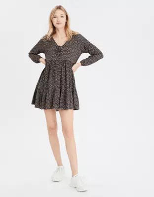 AE Long Sleeve Babydoll Dress