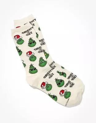 AE The Grinch Crew Sock