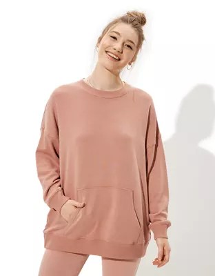 AE Fleece Pocket Crew Neck Sweatshirt