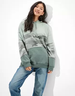 AE Fleece Oversized Side Slit Hoodie