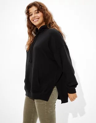 AE Fleece Oversized Side Slit Hoodie